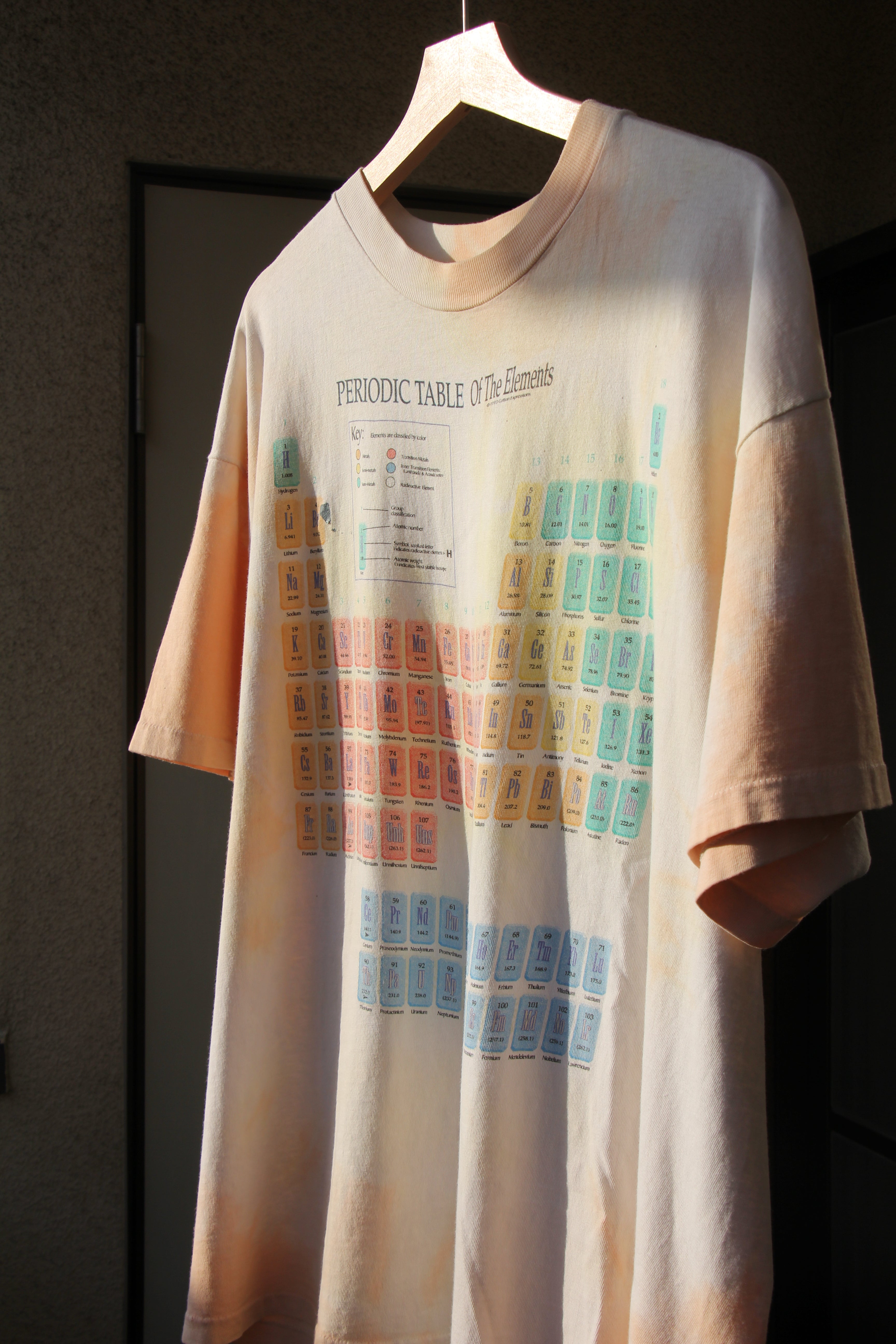 【90s】Hanes　ヘインズ　ヴィンテージ元素記号Tシャツ