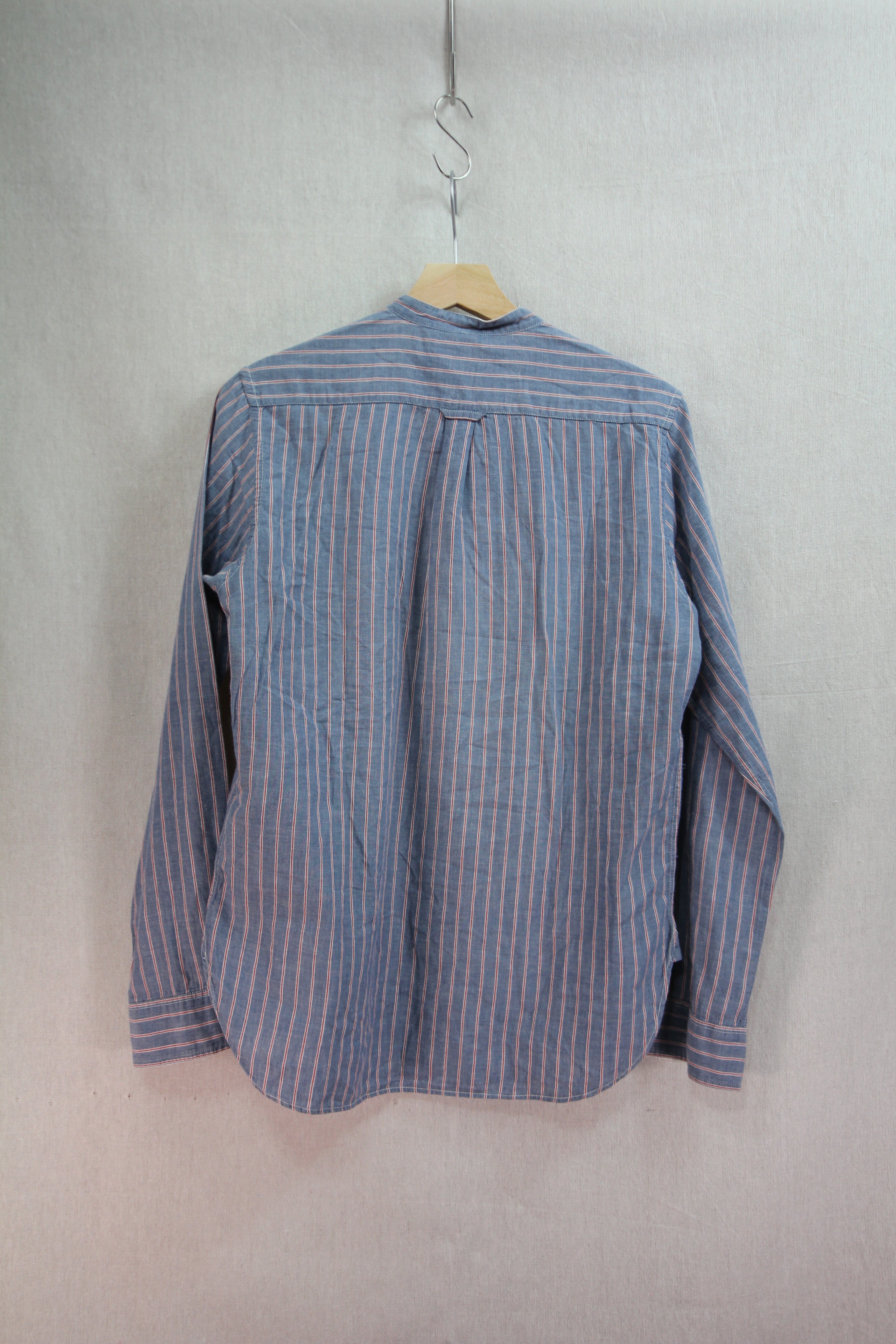 【60s】TOWNCRAFT　タウンクラフト　バンドカラーストライプシャツ