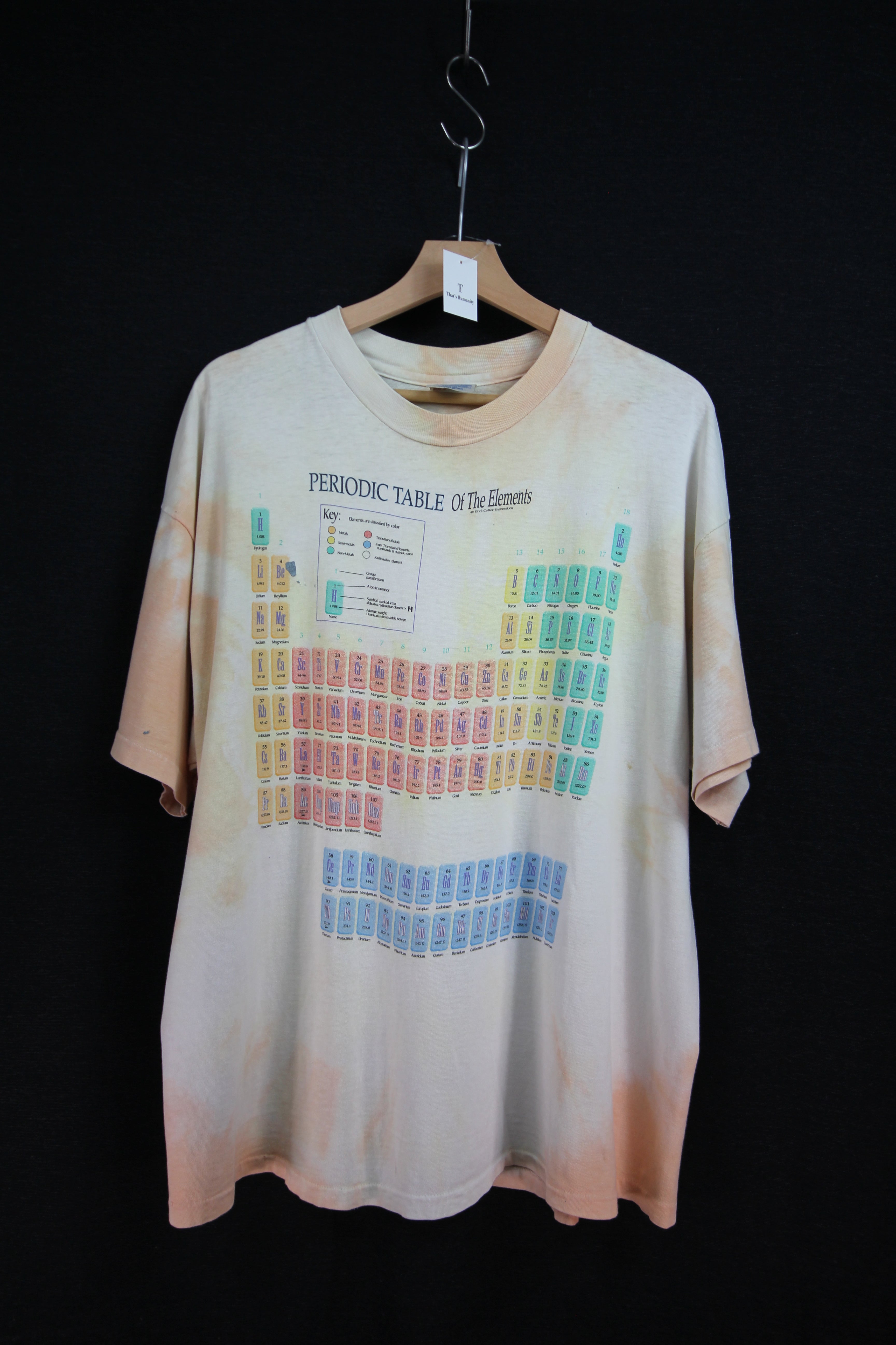 【90s】Hanes　ヘインズ　ヴィンテージ元素記号Tシャツ